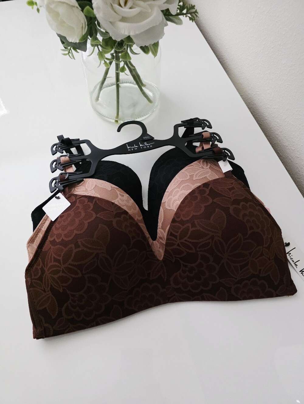 NICOLE MILLER🌹 Brand New 2-Pack Wire-Free Comfort Bra SIZE 36C